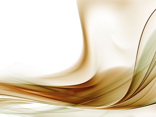 click to free download the wallpaper--3D Backgrounds Computer, Abstract Aurora Gold, Smooth and Soft Lines