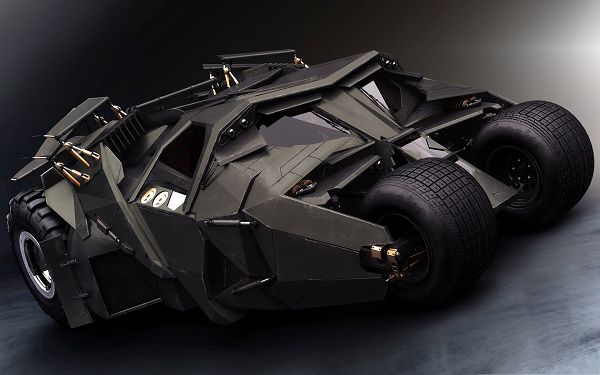 click to free download the wallpaper--3D Cars Wallpaper, Black Car Wrapped Up, Like a Heavy Box