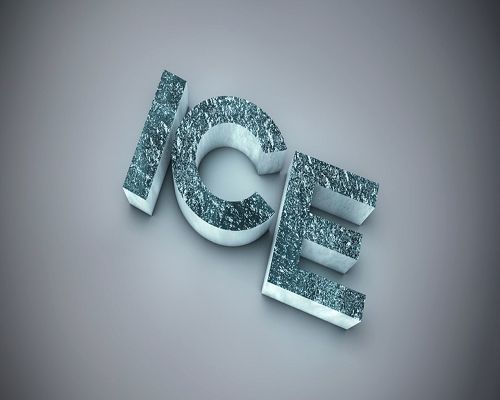 click to free download the wallpaper--3D Text Effect, Thick and Glowing Letters, Gray to Black Background, Shall be Impressive