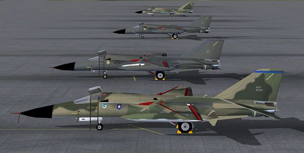 Air Shows in Paris, F-111 Aardvark's on the Ground