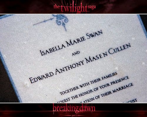 click to free download the wallpaper--Amazing TV Shows Image, Edward and Bella Are Finally Married, Wish Them Endless Happiness