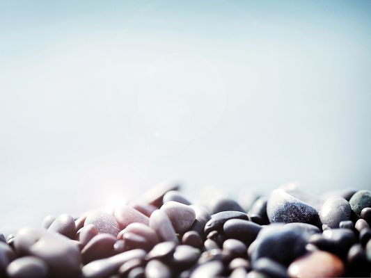 click to free download the wallpaper--Background for the Computer, a Pile of Pebbles, Differ in Size