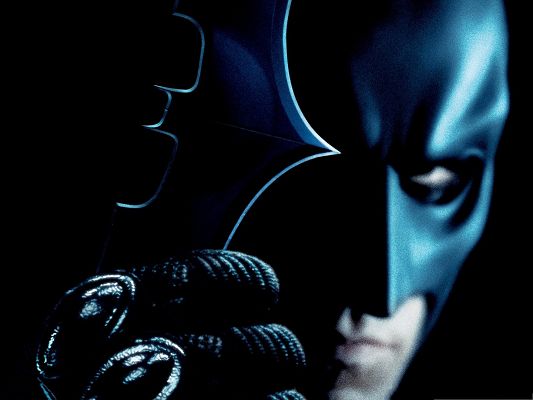 Best Films Poster, Batman in The Dark Knight, Symbol in His Hand