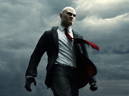 click to free download the wallpaper--Best Games Picture - Hitman in Agent 47, Tough and Determined Man