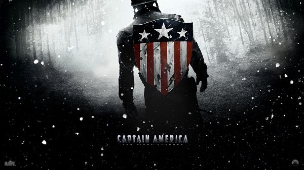 click to free download the wallpaper--Captain America in 1920x1080 Pixel, a Brave Solider Walking Alone, Wish Him Safe and Good, He Will Surely Be - TV & Movies Wallpaper