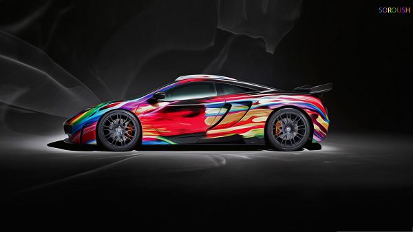 Colorful Cars Image, Decent Super Car in the Stop, Nice and Impressive