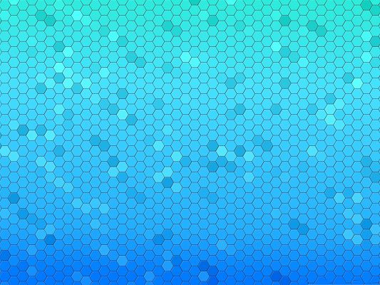 Computer Wallpapers Free, Blue Haxagons Pattern, Added Glowing Look
