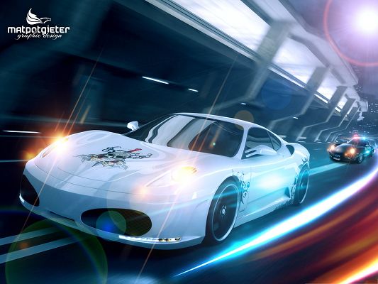 click to free download the wallpaper--Decent Cars Wallpaper, One After Another, Super Cars in Full Speed