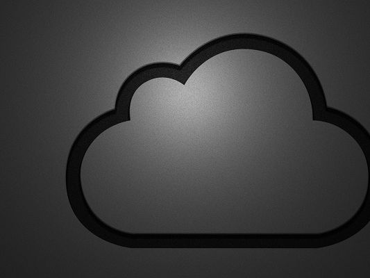 click to free download the wallpaper--Free Apple Applications, Apple iCloud on Gray Background, is Simple and Impressive