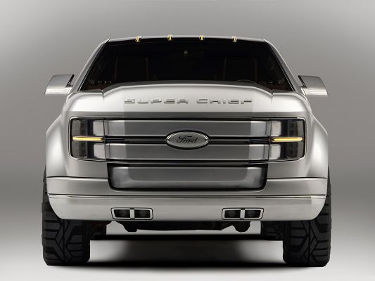 click to free download the wallpaper--Free Car Wallpapers, Ford F 250 Super Chief Concept, Hard and Fulfilling