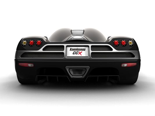click to free download the wallpaper--Free Cars Wallpaper, Koenigsegg CCX in Rear Look, Impressive Car
