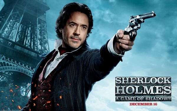 click to free download the wallpaper--Free TV & Movies Post - Robert Downey Post in Pixel of 1920x1200, With a Gun in Hand and Fire Around, the Guy is Indeed Cool