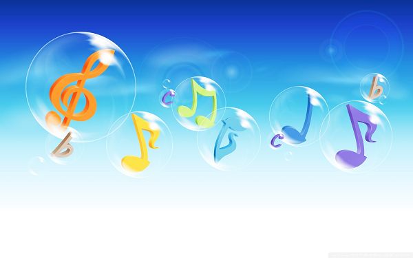 Free Scenery Wallpaper - Includes Musical Bubbles, the Best Scene in the Sky!,click to download