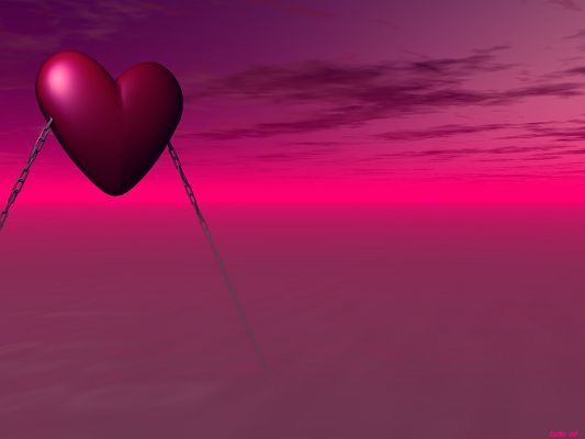 Free Wallpaper - Includes a Pink Beating Heart, Romantic Enough!,click to download