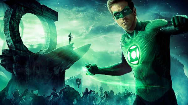 click to free download the wallpaper--Green Lantern Post 2011 in 1920x1080 Pixel, Man Seems Like a Giant the Same Tall as Hill, Unwise to Fight Against Him - TV & Movies Post