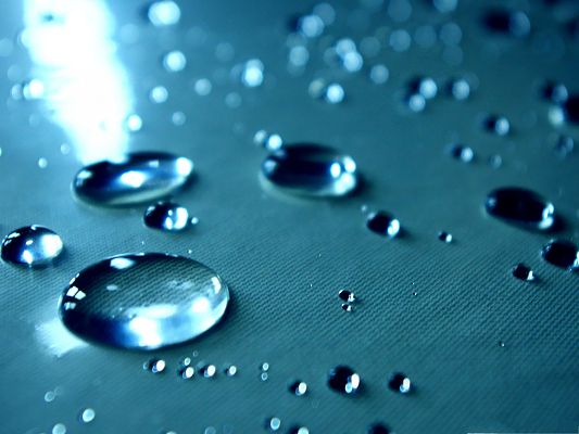 click to free download the wallpaper--HD Water Drops Wallpaper, Clear Drops Of Water, Differ in Size