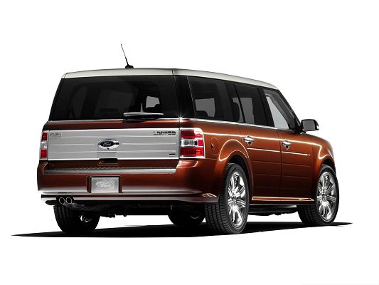 click to free download the wallpaper--Limited Cars Image, Ford Flex Limited Car on White Background, Incredible Look