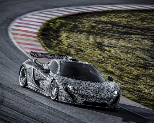 click to free download the wallpaper--McLaren P1 Car, Gray and Tough Car, Kept in Low Profile
