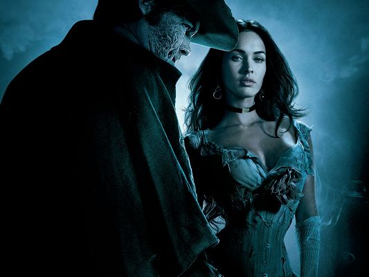 Megan Fox in JonahHex in 1024x768 Pixel, Beautiful Girl Together with an Ugly Man, Great Contrast Has Made the Girl More Impressive - TV & Movies Post