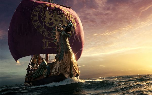 click to free download the wallpaper--Narnia Dawn Treader Ship Post in 1920x1200 Pixel, a Decent and Graceful Ship, Can Make Your Device Scary and Decent - TV & Movies Post