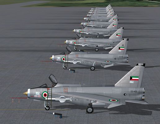 click to free download the wallpaper--Pics of Air Show, Kuwait Air Force F53's and T55's on the Ground