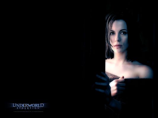 click to free download the wallpaper--Posters of TV Show, Underworld Evolution Girl, Half Naked, is Nice in Look