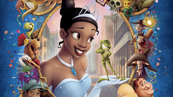 click to free download the wallpaper--Princess and the Frog Post in 1920x1080 Pixel, Various Animals and Good Wishes Are All Around the Two, All People Are Happy to be Here - TV & Movies Post
