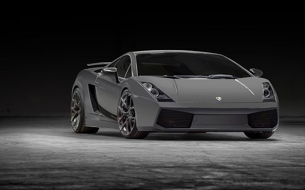 Put Against Black Background, Lamborghini Gallardo is Decent and Incredible No Matter How Heavy It is in the Outlook - HD Cars Wallpaper