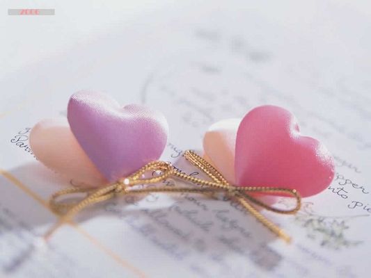 click to free download the wallpaper--Romantic Picture, Hairpins in Pink, White and Purple, Make One Feel Loved