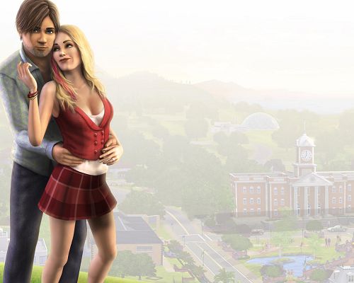 click to free download the wallpaper--Sims 3 Game Post in 1280x1024 Pixel, Man and Woman Embracing Each Other, Affection is Quite Obvious, You Admire Them , Ah? - TV & Movies Post