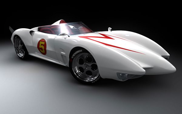 Speed Racer Mach 5 in 1920x1200 Resolution, White Sports Car with Black Wheels, Good-Looking and Incredible in Speed - TV & Movies Post