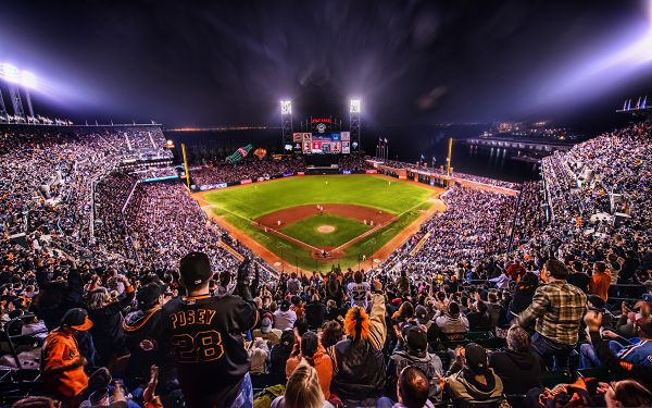 click to free download the wallpaper--Sports Wallpaper, Giants Baseball Arena, Exciting Audiences