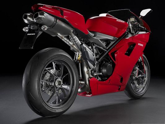 click to free download the wallpaper--Super Motor Wallpapers, Ducati 1098 Superbike on Dark Background