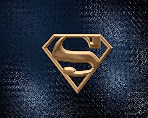 TV & Movie Posts, Superman Logo, Blue Background, a Great Fit