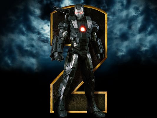 click to free download the wallpaper--Top Movies Poster, Iron Man 2, the War Machine