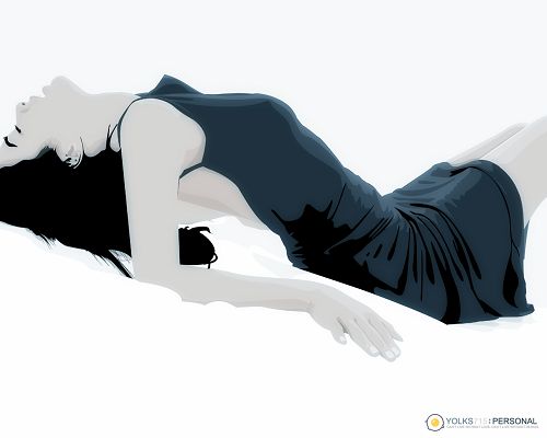 click to free download the wallpaper--Vector Babe HD Post in Pixel of 1280x1024, Lady in a Hot Blue Dress, the Pose Can't be More Appealing - TV & Movies Post