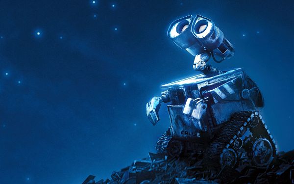 click to free download the wallpaper--Wall E Game in 2560x1600 Pixel, Looking at the Blue Sky in Gloomy Facial Expression, Do You Miss Eva? - TV & Movies Post