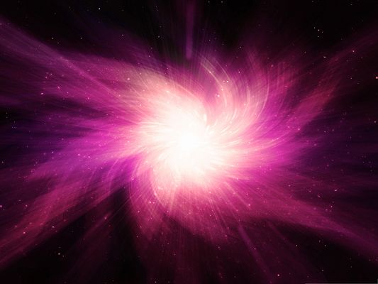 click to free download the wallpaper--Wallpaper for Widescreen - Space Light Pink on Dark Background