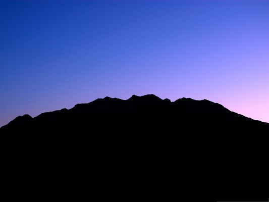 click to free download the wallpaper--Wallpaper for the Computer, Mount Timpanogos Silhouette, the Incredibly Blue Sky