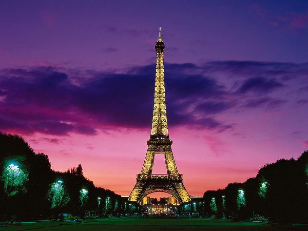 beautiful scenery wallpaper: The Eiffel Tower at night

 ,click to download