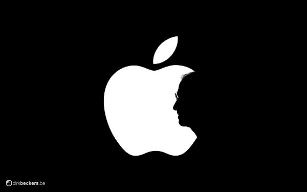 free wallpaper of a special sign: Tribute to Steve Jobs ,click to download