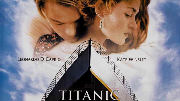 wallpaper of a movie poster - great and romantic Titanic
 ,click to download