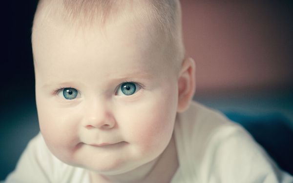 wallpaper of baby: a pretty lovely baby is looking at you  ,click to download