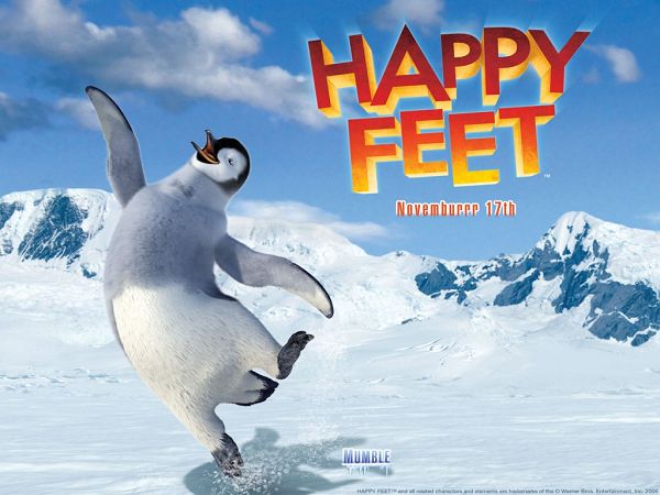 wallpaper of movie poster - Happy Feet ,click to download